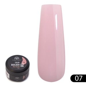 Гель для моделирования ногтей Global Fashion Color Builder Gel, 15гр, 07-Pale blush